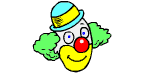 +circus+carnival+clown+with+big+red+nose++ clipart