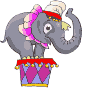 +circus+carnival+performing+elephant++ clipart