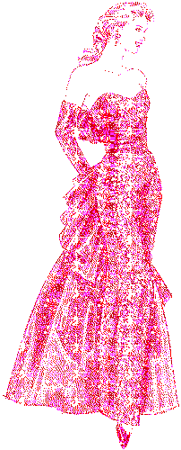 +fashion+clothes+clothing+Pink+Glitter+Evening+Dress++ clipart