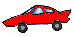 +transportation+automobile+red+car++ clipart