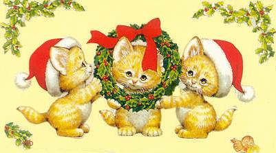 +xmas+holiday+religious+christmas+kittens++ clipart