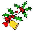 +xmas+holiday+religious+holly+and+bell++ clipart