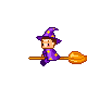 +magic+sorceress+witch+on+a+broomstick++ clipart