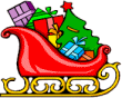 +xmas+holiday+religious+christmas+sledge+of+presents++ clipart