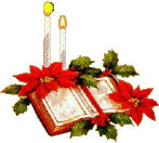 +xmas+holiday+religious+bible+and+candles++ clipart