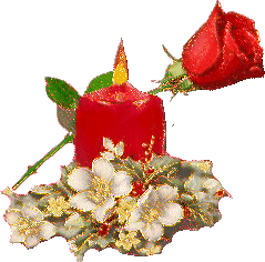 +xmas+holiday+religious+christmas+candle+and+rose++ clipart