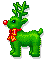 +xmas+holiday+religious+green+reindeer++ clipart