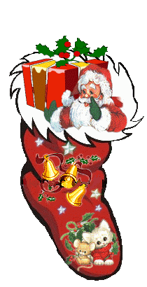 +xmas+holiday+religious+sledge+and+santa++ clipart
