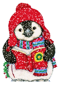 +xmas+holiday+religious+snowy+penguin++ clipart
