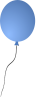 +balloon+animation+blue+ clipart