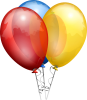 +balloons+party+ clipart