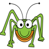 +bug+dancing+spider+animation+green+ clipart