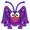 +bug+dancing+spider+animation+red+ clipart