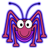 +bug+dancing+spider+animation+red+ clipart