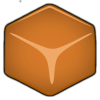 +cube+orange+brown+ clipart