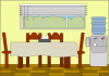+dining+room+setting+ clipart