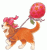 +dog+balloon+ clipart