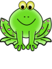+happy+sitting+frog+ clipart