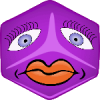 +lips+cube+face+ clipart
