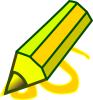 +pencil+write+ clipart