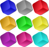 +colorful+rainbow+cubes+blocks+ clipart