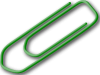 +green+paper+clip+ clipart