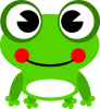 +happy+comic+frog+ clipart