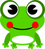 +happy+comic+frog+ clipart
