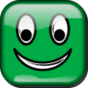 +happy+green+square+face+ clipart