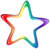 +hollow+rainbow+colorful+star+ clipart