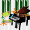 +icon+frog+piano+ clipart