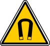 +magnetic+warning+sign+ clipart