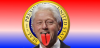 +president+bill+clinton+tongue+out+panel+ clipart