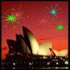 +sidney+australia+oper+house+fireworks+ clipart