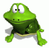 +sitting+frog+left+ clipart