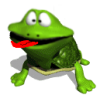+sitting+frog+tongue+ clipart