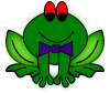 +toad+frog+sitting+ clipart